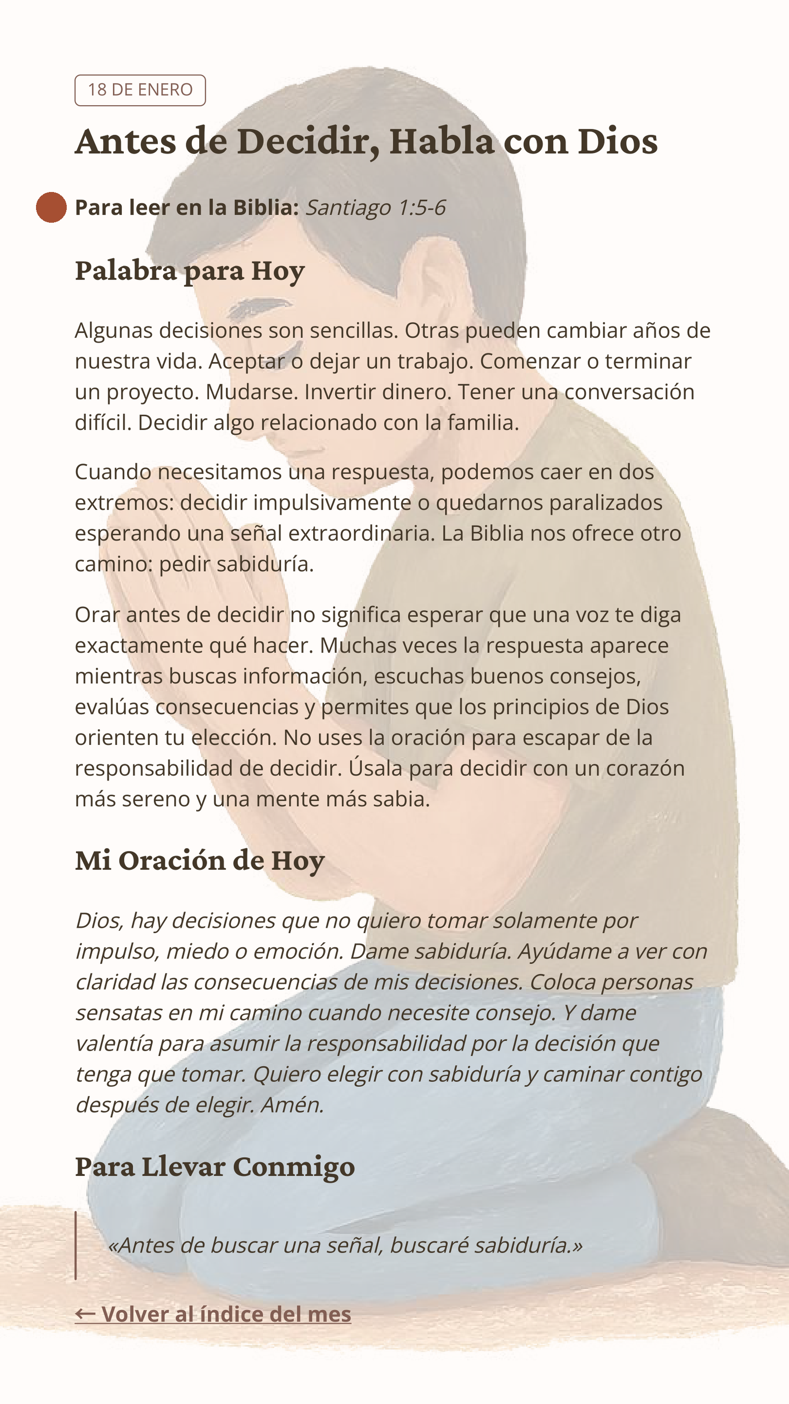 Página real con referencia bíblica de 365 Días en la Presencia de Dios